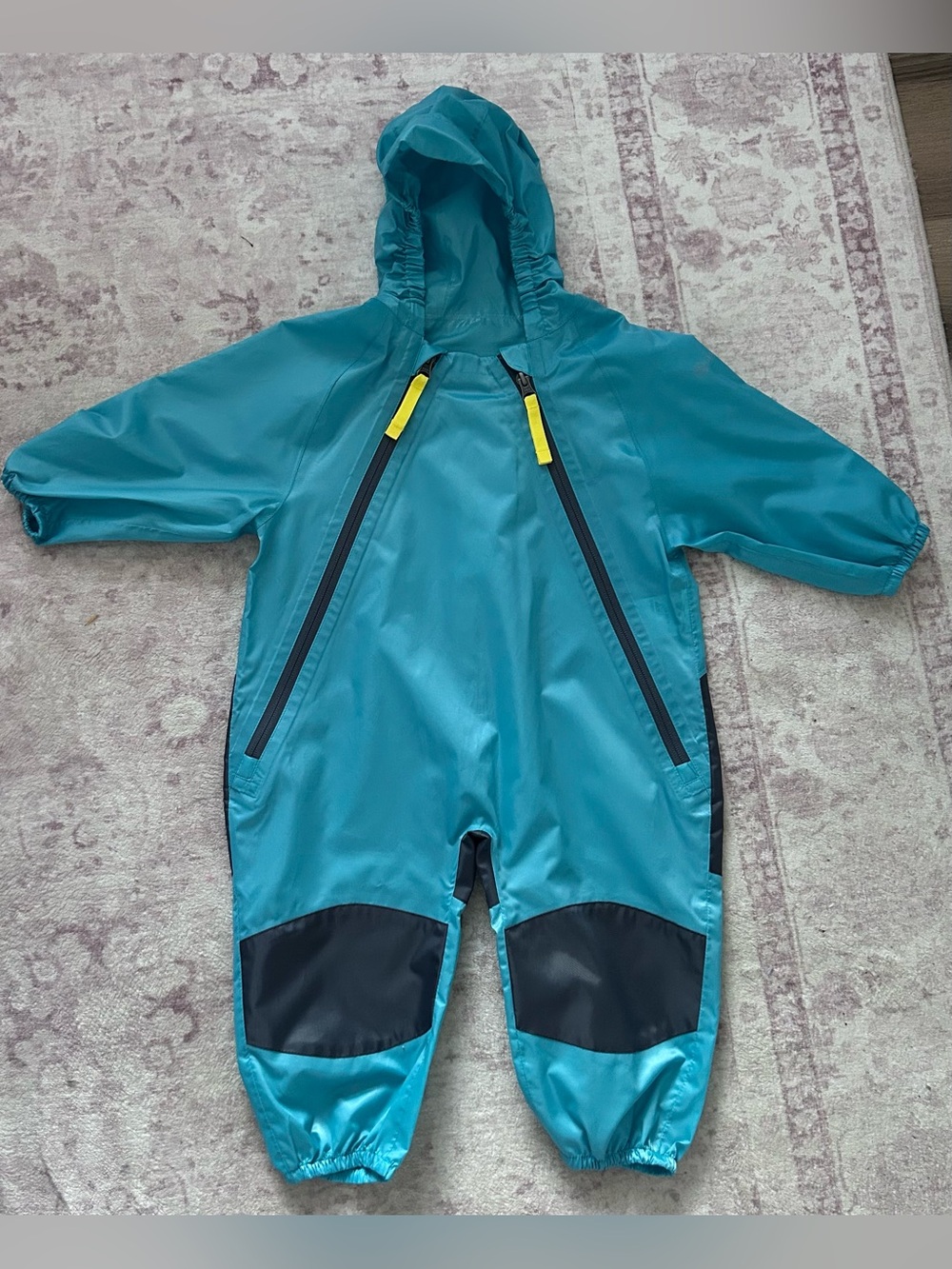 Toddler Waterproof Rainsuit - Teal Blue